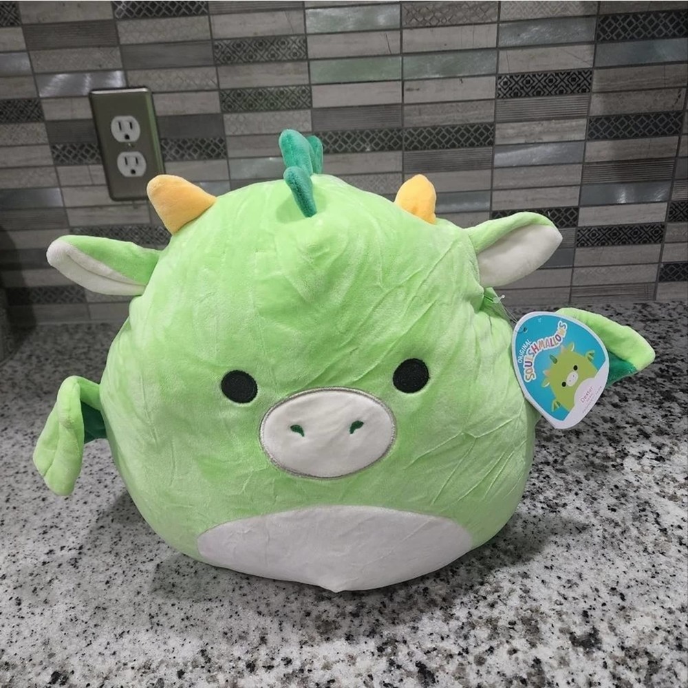 SQUISHMALLOWS green blue orange Dexter 12" dragon new!!!